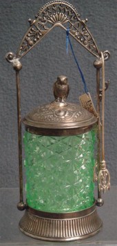 Plated silver Victorian pickle