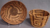 Lot 2 Native American baskets with