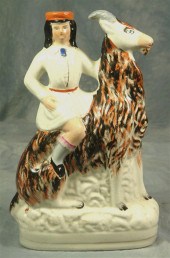 Staffordshire figurine,man on Welch