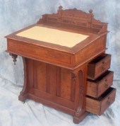 Walnut Victorian Davenport desk,