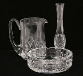 Signed Waterford crystal pitcher,