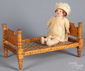MAPLE DOLL BED, TOGETHER WITH A