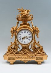 19TH C. HIGHLY ORNATE FRENCH GILT