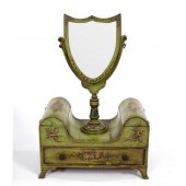 A George III painted dressing table
