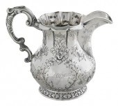 NEW ORLEANS COIN SILVER PITCHER,