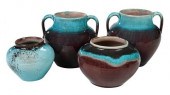 FOUR PIECES OF PISGAH FOREST POTTERY(Arden,
