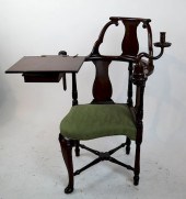 GEORGE III-STYLE READING CHAIR19th-20th