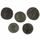 A (LOT OF 5) ROMAN COINS A (lot