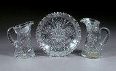 Three Pieces of American Cut Glass,