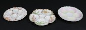 3 CONTINENTAL PORCELAIN OYSTER