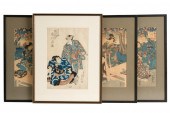 GROUP OF JAPANESE COLOR WOOD BLOCK