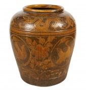 CHINESE EARTHENWARE JARChinese