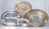 (4) Silverplate trays to include