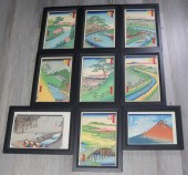 COLLECTION OF (9) JAPANESE PRINTS