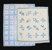 TWO AMERICAN QUILTS. American,