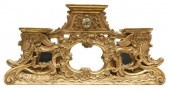 LARGE FRENCH ROCAILLE GILT CASED