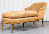 LOUIS XVI STYLE UPHOLSTERED CHAISE