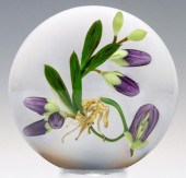 A FINE LAMPWORK PAPERWEIGHT SIGNED