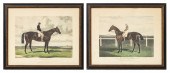 19TH C. HAND-COLORED HORSE ENGRAVINGS,