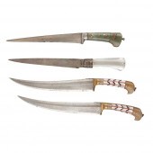 FOUR NORTHERN INDIAN DAGGERS
19TH