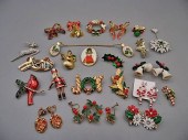 Group of Retro Christmas Jewelry.