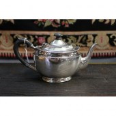 Hallmarked sterling silver teapot,