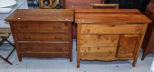 TWO AMERICAN CHESTS OF DRAWERS