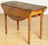 PINE DROPLEAF TABLE, LATE 19TH