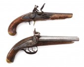 TWO ANTIQUE PISTOLS Continental,A