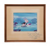 DISNEY PRODUCTION CEL SIGNED BY