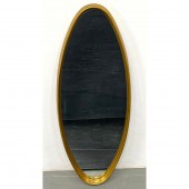 Decorator Gilt Wood Oval wall Mirror.