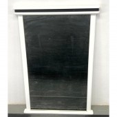 White Lacquered Wall Mirror. Modernist.
