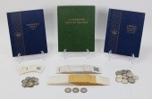 SILVER HALF DOLLARS, QUARTERS AND