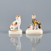 TWO 19TH C. STAFFORDSHIRE POTTERY