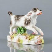 EARLY 19TH C. DERBY PORCELAIN DOGEngland,