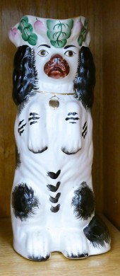 Staffordshire Pottery Figural Dog