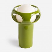 SPACE AGE GREEN CERAMIC LAMP, MANNER