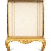 An English Brass Vitrine Cabinet