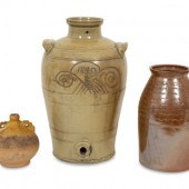Three Stoneware Vessels
19th Century
comprising