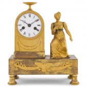 An Empire Gilt Bronze Clock
First
