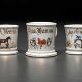 Three Equestrian Occupational Porcelain