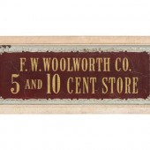 An F.W. Woolworth Reverse Paint