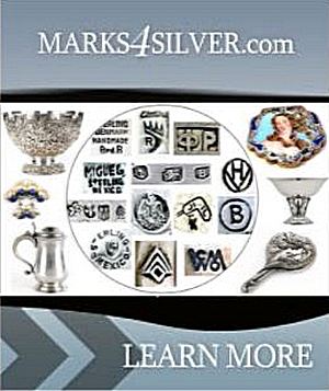 Identify marks on silver, jewelry, pewter, precious metals, silverplate