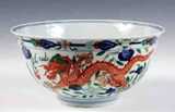 chinese dragon porcelain bowl