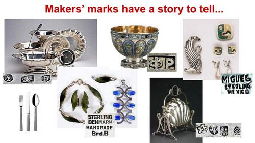 The story of silver makers' marks and hallmarks